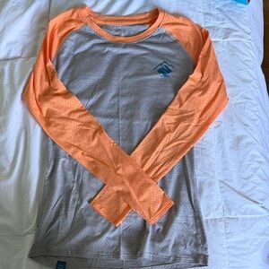 Rabbit Trail Women’s Orange and Gray Long Sleeve Shirt